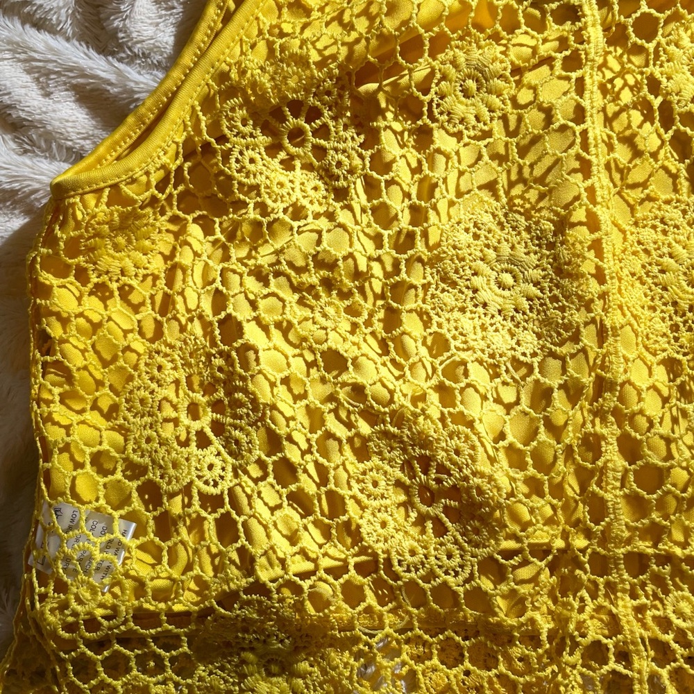 Charollette Russe Yellow Hand-knitted Top - Picture 8 of 14